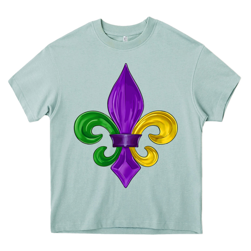 Mardi Gras Fleur De Lis Heavy Core Tee by LillyAllenDesigns | Teevron