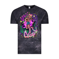 Cloud Black Space cowgirl Vintage Tee - HowdyJamesFarm
