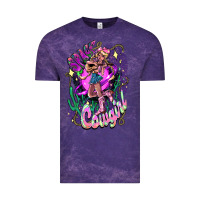 Cloud Purple Space cowgirl Vintage Tee - HowdyJamesFarm