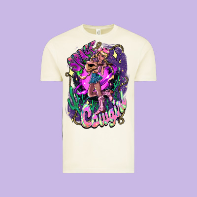 Space Cowgirl Vintage Tee Designed By Howdyjamesfarm