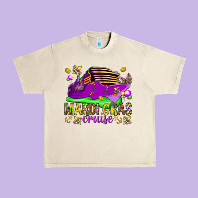 Mardi Gras Cruise Urban Heavy Tee Designed By Howdyjamesfarm