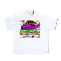 White Mardi Gras Cruise Urban Heavy Tee - HowdyJamesFarm