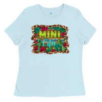 Baby Blue mini cita serape background Ladies Tee - BarkalooDesign