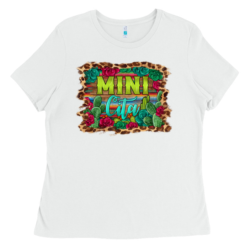 Mini Cita Serape Background Ladies Tee by BarkalooDesign | Teevron