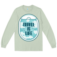 Matcha Travel Is Life Funny Traveling Gift Long Sleeve Tee - minhPixels