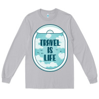 Moon Dust Travel Is Life Funny Traveling Gift Long Sleeve Tee - minhPixels
