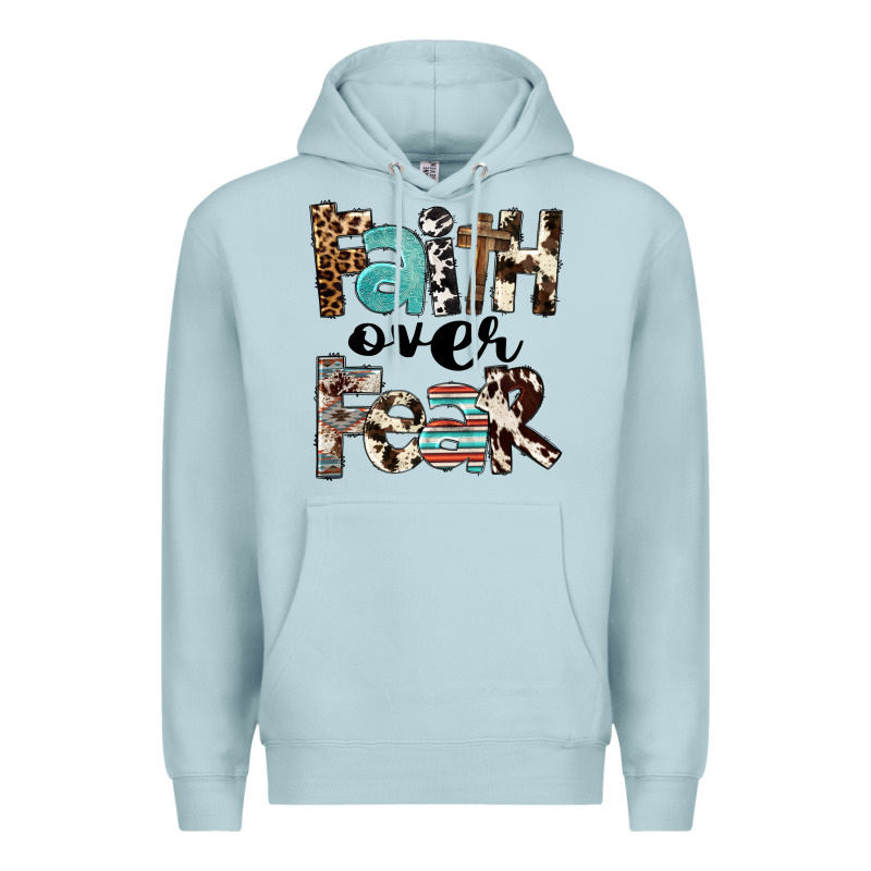 Faith Over Fear Premium Hoodie by FaDigitalArtStudio | Teevron
