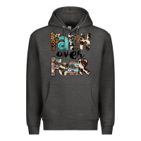 Charcoal Heather Faith Over Fear Premium Hoodie - FaDigitalArtStudio