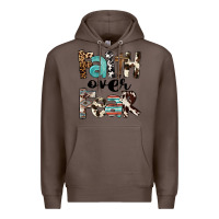 Coffee Faith Over Fear Premium Hoodie - FaDigitalArtStudio
