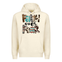 Sandshell Faith Over Fear Premium Hoodie - FaDigitalArtStudio