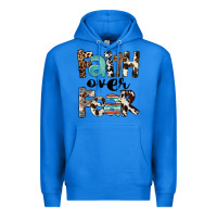 True Royal Faith Over Fear Premium Hoodie - FaDigitalArtStudio