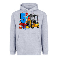 Heather Grey forklift birthday five Heavyweight Hoodie - Artiststas