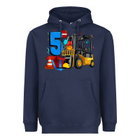 Navy forklift birthday five Heavyweight Hoodie - Artiststas