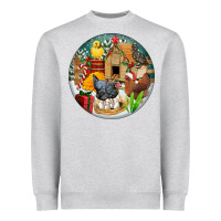 Christmas Coop Ornament Heavyweight Sweatshirt | Teevron