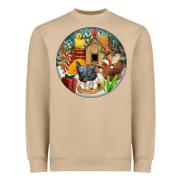 Mushroom Christmas coop ornament Heavyweight Sweatshirt - FaDigitalArtStudio