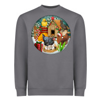 Storm Christmas coop ornament Heavyweight Sweatshirt - FaDigitalArtStudio