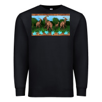 Black parasaurolophus sippy cup Premium Sweatshirt - Artiststas