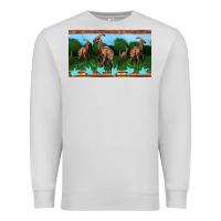Dove Grey parasaurolophus sippy cup Premium Sweatshirt - Artiststas