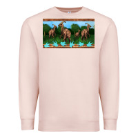 Pale Pink parasaurolophus sippy cup Premium Sweatshirt - Artiststas