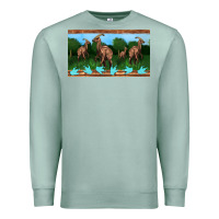 Seafoam parasaurolophus sippy cup Premium Sweatshirt - Artiststas