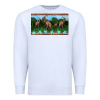 White parasaurolophus sippy cup Premium Sweatshirt - Artiststas