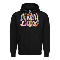 Black lunch lady easter Zipper Hoodie - CowhideDigitalArt
