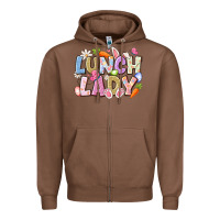 Chestnut lunch lady easter Zipper Hoodie - CowhideDigitalArt