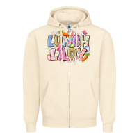 Sandshell lunch lady easter Zipper Hoodie - CowhideDigitalArt