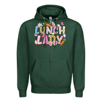 Sports Green lunch lady easter Zipper Hoodie - CowhideDigitalArt