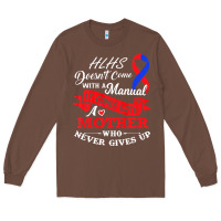 Chestnut Hlhs Awareness Support Shirt Awesome Gift For Awesome Family Long Sleeve Tee - minhPixels