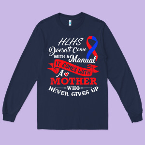 Hlhs Awareness Support Shirt Awesome Gift For Awesome Family Long Sleeve Tee Designed By Minhpixels