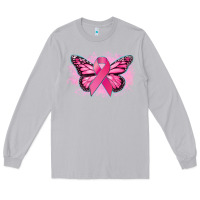 Moon Dust Cancer ribbon butterfly Cancer Awareness Long Sleeve Tee - HowdyJamesFarm