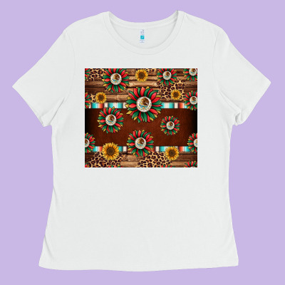 Seamless Mexican Sunflower Tumbler Design Ladies Tee Designed By Jasminsmagicworld