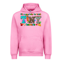 Fuchsia Pink its a good day to teach tiny humans Urban Hoodie - AdoDesignShop