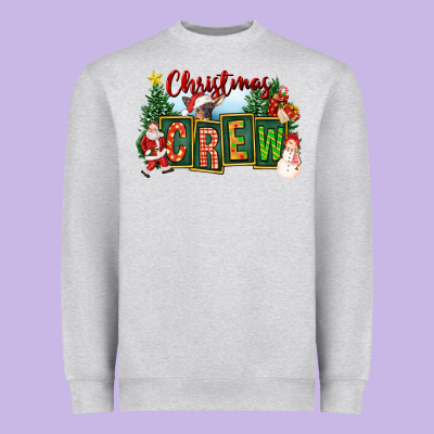 Christmas Crew Heavyweight Sweatshirt Designed By Fadigitalartstudio
