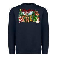 Navy Christmas Crew Heavyweight Sweatshirt - FaDigitalArtStudio