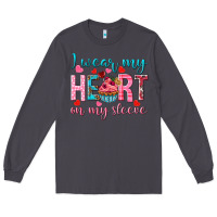 Smoke I wear my heart on my sleeve Valentine's Day Long Sleeve Tee - HowdyJamesFarm