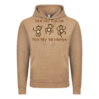 Vintage Coffee Womens Not My Circus Not My Monkeys Gifts - Funny Political Novelty V- Vintage Hoodie - minhPixels