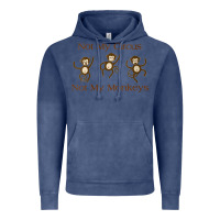 Vintage Denim Womens Not My Circus Not My Monkeys Gifts - Funny Political Novelty V- Vintage Hoodie - minhPixels
