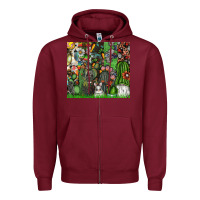 Burgundy easter Zipper Hoodie - CowhideDigitalArt