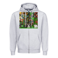 Heather Grey easter Zipper Hoodie - CowhideDigitalArt