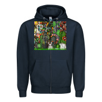 Navy easter Zipper Hoodie - CowhideDigitalArt