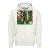 Oatmeal Heather easter Zipper Hoodie - CowhideDigitalArt