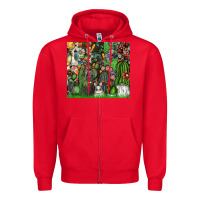 Red easter Zipper Hoodie - CowhideDigitalArt