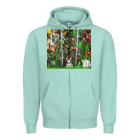 Seafoam easter Zipper Hoodie - CowhideDigitalArt