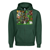 Sports Green easter Zipper Hoodie - CowhideDigitalArt