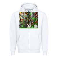 White easter Zipper Hoodie - CowhideDigitalArt