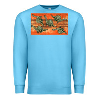 Ocean Blue dinosaur brontosaurus sippy cup Premium Sweatshirt - Artiststas