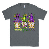 Charcoal Heather Mardi Gras crew with gnomes Classic Tee - NancyCooperArtShop