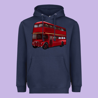 Double Decker Bus Heavyweight Hoodie Designed By Artiststas